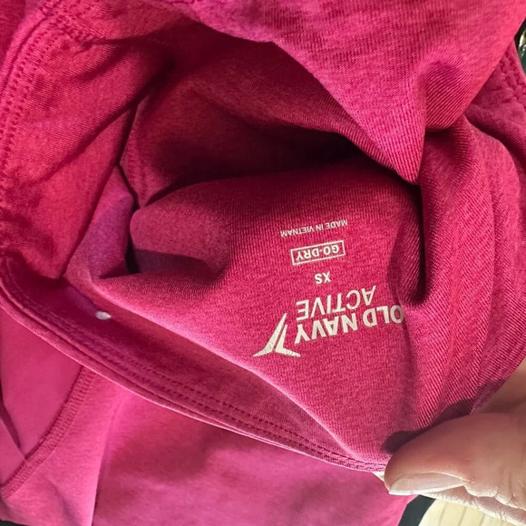 OLD NAVY Active Mesh Panel Pink Heathered Leggings with Pockets size XS - Picture 7 of 8